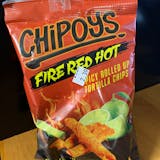 Chipoys Fire Red Hot Spicy Rolled Up Tortilla Chips