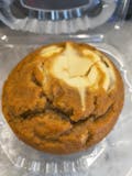Pumpkin muffin with cream cheese