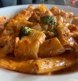 Rigatoni Pasta In Pink Sauce