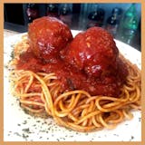 Spaghetti with Italian Meatballs & Tomato Sauce