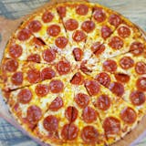 Round Pepperoni Pile Up Pizza