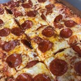 Square Pepperoni Pile Up Pizza