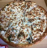 Milano's Spinach Chicken Alfredo Pizza