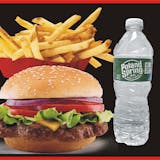5 oz. All Beef Burger on Potato Bun with French Fries & 16 oz. Drink Special