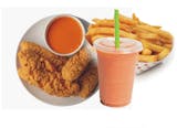 Three Pieces of Chicken Tenders with French Fries  & 16 oz. Drink Special