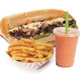 Philly Cheesesteak Hero with French Fries Special