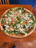 Greek salad pizza