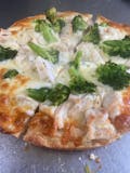 Chicken Broccoli Alfredo Pizza