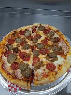 Meat Lovers Thin Crust Pizza