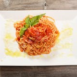 Spaghetti with Tomato Sauce & Basil