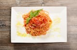 Spaghetti with Tomato Sauce & Basil
