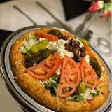 Greek Salad Deep Dish Pizza