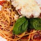 Spaghetti with Chicken Parmigiana