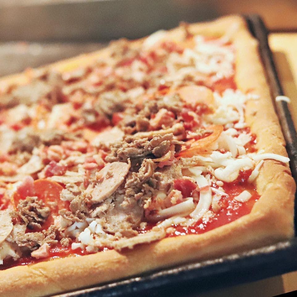 Sicilian Style Cheese Pizza