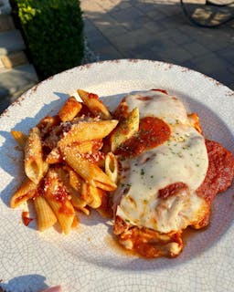 Pasta with Chicken Parmigiana