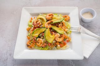 Ensalada de la Casa con Camarones