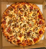 All meat pizza