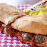 Meatball Parmesan Sandwich