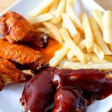 6 Jumbo Wings, French Fries & Soda Special Combo