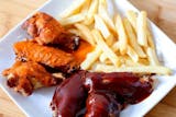 6 Jumbo Wings, French Fries & Soda Special Combo
