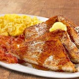 French Toast with Eggs & Meat Breakfast