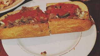 Cheesesteak Pizzaiola Sandwich