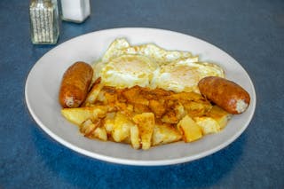 Two Eggs Any Style with Sausage Breakfast