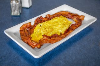 Bacon 4 Egg Omelette Breakfast