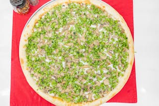 10. Mushroom with Broccoli Pizza