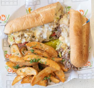 Classic Philly Cheesesteak Sandwich