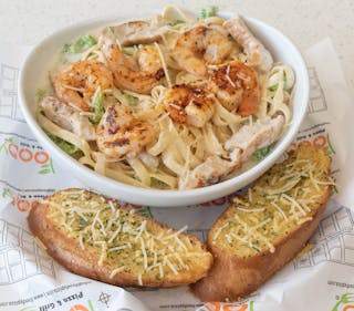 Surf 'N' Turf Alfredo Pasta