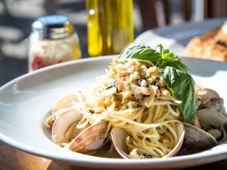 Linguine with Calamari & Shrimp