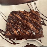 Hot oven baked brownie