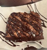 Hot oven baked brownie