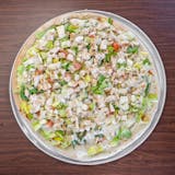 Chicken Caesar Salad Pizza Slice