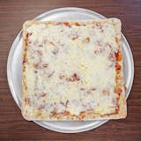 Sicilian Pan Cheese Pizza Slice
