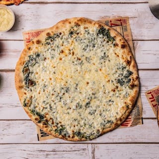 Spinach Alfredo Pizza