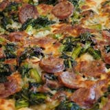 Broccoli Rabe Sausage Pizza