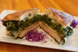 Chicken Cutlet Broccoli Rabe with Melted Provolone Panini
