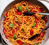 Spaghetti with Basil & Fresh Tomatoes