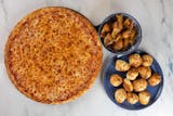 Combo 16" Cheese Pizza + 5 Wings + 6 Garlic Knots