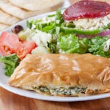 Spinach Pie with Greek Salad