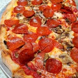 Mushroom Pepperoni Pizza
