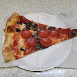 Mushroom Pepperoni Pizza Slice