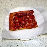 Spicy Pepperoni Square Pizza Slice