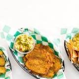 Green Plantain Chips with Guacamole