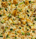 Chicken Broccoli Alfredo Pizza