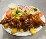 Honey BBQ Wing Dinner