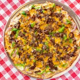 Cheddar Philly Cheese Steak Pizza