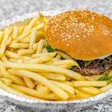 Hamburger with French Fries